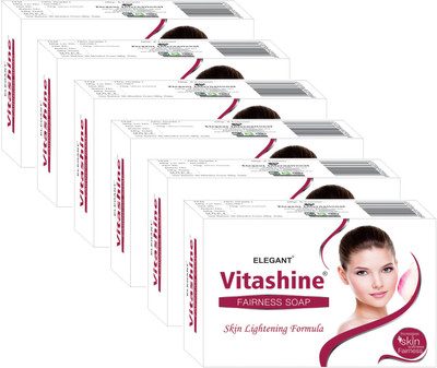 Elegant VITASHINE FAIRNESS SOAP Skin Lightening Formula(75 g, Pack of 6)