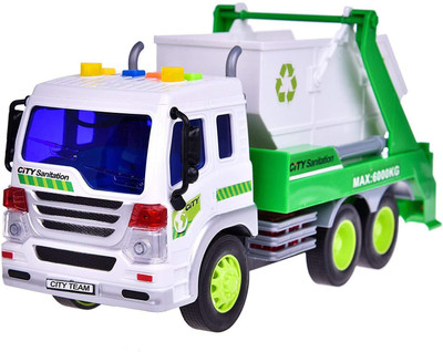 HALO NATION City Sanitation Truck - Friction Powered Garbage Truck with 360° movement Top Open Dumper - 1:16 Garbage Lifter Truck(Green)
HALO NATION City Sanitation Truck - Friction Powered Garbage Truck with 360° movement Top Open Dumper - 1:16 Garbage Lifter Truck(Green)