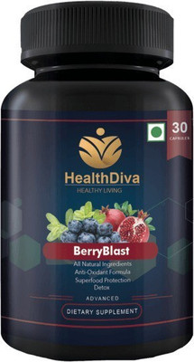 HealthDiva Berry Blast -Acai Berry Extract ,Superfood Protection,Anti-Oxidant Formula(30 No)
HealthDiva Berry Blast -Acai Berry Extract ,Superfood Protection,Anti-Oxidant Formula(30 No)