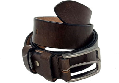 Bincy Men Brown Genuine Leather Belt, Brownpb12-1
