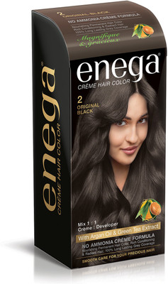Enega Cream hair color (100 ml/each) superior quality with Argan Oil & Green Tea extract NO AMMONIA Cream FORMULA smooth care for your precious hair! ORIGINAL BLACK 2 (Pack of 1) Hair Color(ORIGINAL BLACK 2)
Enega Cream hair color (100 ml/each) superior quality with Argan Oil & Green Tea extract NO AMMONIA Cream FORMULA smooth care for your precious hair! ORIGINAL BLACK 2 (Pack of 1) Hair Color(ORIGINAL BLACK 2)