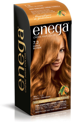 Enega Cream hair color (100 ml/each) superior quality with Argan Oil & Green Tea extract Cream smooth care for your precious hair! HONEY BLONDE 7.3 (Pack of 1) Hair Color(HONEY BLONDE 7.3)
Enega Cream hair color (100 ml/each) superior quality with Argan Oil & Green Tea extract Cream smooth care for your precious hair! HONEY BLONDE 7.3 (Pack of 1) Hair Color(HONEY BLONDE 7.3)
