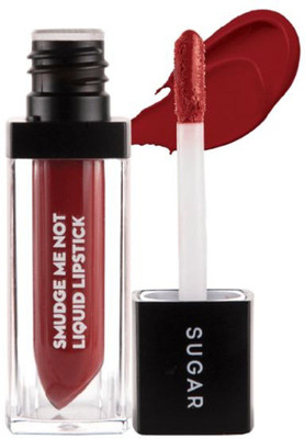 Sugar Smudge me not liquid lipstick with Beauty Blender(29 Scarlt Starlet)