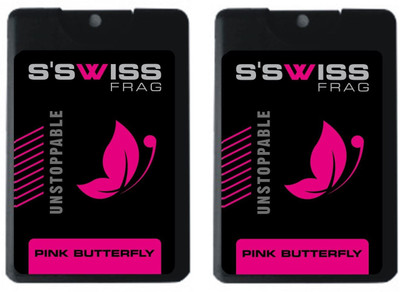 S'SWISS PINK BUTTERFLY COMBO POCKET PERFUME Perfume - 40 ml(For Men & Women)