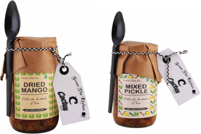 Cactus Spices Homemade Dried Mango Pickle and Mixed Pickle - 200g Each Mango Pickle(400 g)
Cactus Spices Homemade Dried Mango Pickle and Mixed Pickle - 200g Each Mango Pickle(400 g)