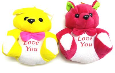 Gift Collection GC Yellow Magenta coloured love Teddy Bear cartoon stuffed soft keychain - 12 cm(Yellow, White, Magenta), Magenta;white;yellow
Gift Collection GC Yellow Magenta coloured love Teddy Bear cartoon stuffed soft keychain - 12 cm(Yellow, White, Magenta), Magenta;white;yellow