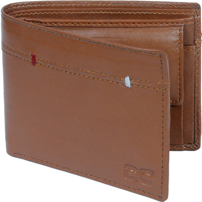 Dezire Crafts Men Tan Genuine Leather Wallet(5 Card Slots)