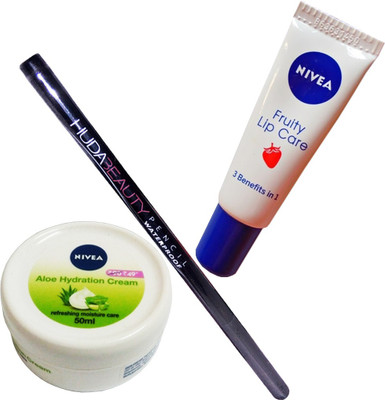 Nivea Aloe Cream With Lip Care Tube & Liquid Matte Water Proof Eyeliner Of Stay 36 hrs (Set of 3)(Set of 3)
Nivea Aloe Cream With Lip Care Tube & Liquid Matte Water Proof Eyeliner Of Stay 36 hrs (Set of 3)(Set of 3)