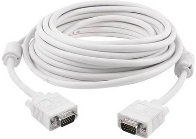 swaggers vga cable male to male 15 meter VGA Cable(Compatible with PC, PROJECTOR,TV etc., White)
swaggers vga cable male to male 15 meter VGA Cable(Compatible with PC, PROJECTOR,TV etc., White)