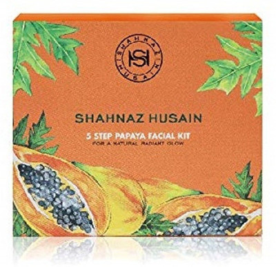 Shahnaz Husain 5 Step Papaya Facial Kit (Pack Of 2) 100(Set of 2)