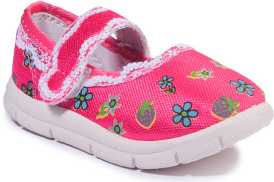 Khadim's Girls Velcro Ballerinas(Pink