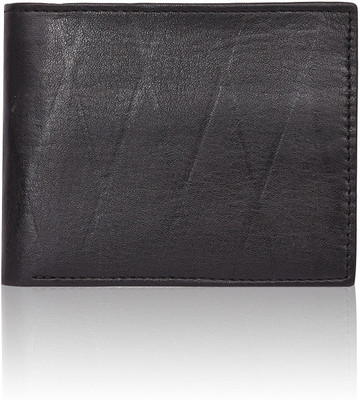 Huntsman Men Black Genuine Leather Wallet(9 Card Slots)