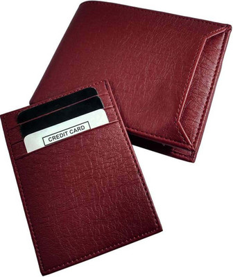 URBAN TEE Men Tan Artificial Leather Wallet(7 Card Slots), Brown