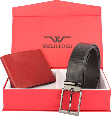 WELHIDES Wallet Combo(Red)