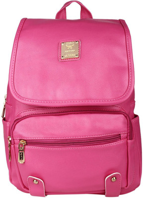Don Cavalli Women Pu Leather Backpack 5.0 L Backpack(Pink)