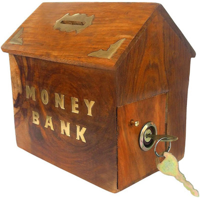 Sri Balajee Wooden Money Box with Lock Piggy Bank Coin Box Children Gifts Coin Bank(Brown)
Sri Balajee Wooden Money Box with Lock Piggy Bank Coin Box Children Gifts Coin Bank(Brown)