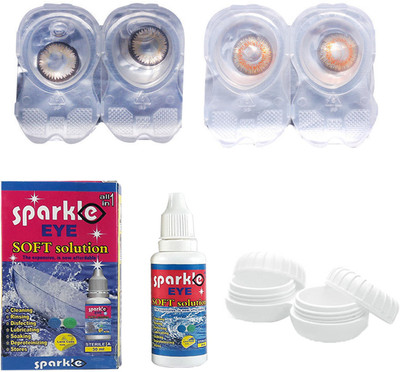 Sparkle Eye Combo Pack ( Brown+Choco Brown) Color Contact Lens (without power) Monthly Contact Lens(0, Brown, Choco Brown, Pack of 2)
Sparkle Eye Combo Pack ( Brown+Choco Brown) Color Contact Lens (without power) Monthly Contact Lens(0, Brown, Choco Brown, Pack of 2)