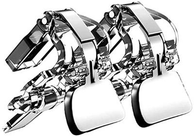 techobucks New Arrival White Metal Trigger Mobile Gaming Pubg Trigger L1R1 Shooter Controller PUBG Trigger For Smart phone Gaming Controller,Joystick, L1R1 Metal Shooter Trigger, Pubg controller, Fire Buttons, Aim Key, Gamedpad, Sensitive touch Shoot Gami
techobucks New Arrival White Metal Trigger Mobile Gaming Pubg Trigger L1R1 Shooter Controller PUBG Trigger For Smart phone Gaming Controller,Joystick, L1R1 Metal Shooter Trigger, Pubg controller, Fire Buttons, Aim Key, Gamedpad, Sensitive touch Shoot Gami