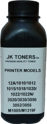 JK Toners Powder Refill for HP 12A, Q2612A / Canon 303, fx-9 Cartridge HP Laserjet 1010,1012,1020,1020 Plus,1022,LBP 2900 Single Color Ink Toner Powder(Black)
JK Toners Powder Refill for HP 12A, Q2612A / Canon 303, fx-9 Cartridge HP Laserjet 1010,1012,1020,1020 Plus,1022,LBP 2900 Single Color Ink Toner Powder(Black)