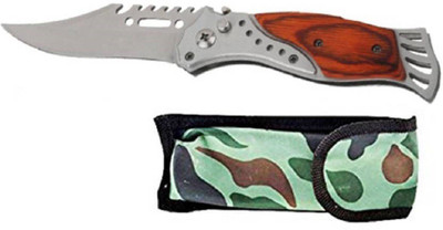 HOTCHPOTCH Pocket Knife For Camping Hiking Survival Survival Knife(Brown)