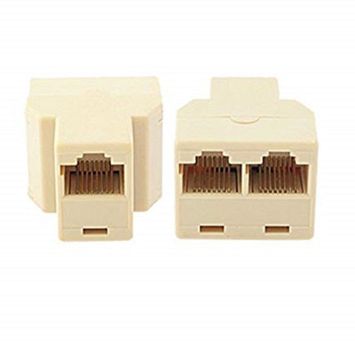 TECH-X RJ45 Ethernet Y splitter 8P8C Female to 2 x Female Plug Network LAN Cable T Adapter (Beige) - 2 Pack Lan Adapter(10 Mbps)
TECH-X RJ45 Ethernet Y splitter 8P8C Female to 2 x Female Plug Network LAN Cable T Adapter (Beige) - 2 Pack Lan Adapter(10 Mbps)