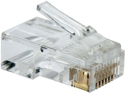 TECH-X 50 pieces pack of Un-shielded RJ-45 Plug Connector Network LAN Crimps Lan Adapter(100 Mbps)
TECH-X 50 pieces pack of Un-shielded RJ-45 Plug Connector Network LAN Crimps Lan Adapter(100 Mbps)