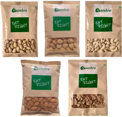 Hambre Dry Fruit Combo, Almond+Walnut+Apricots+Pistachios+Cashewnut, (250gx5), Pack of 5 Almonds, Walnuts, Apricots, Pistachios, Cashews(1250 g, Pouch)
Hambre Dry Fruit Combo, Almond+Walnut+Apricots+Pistachios+Cashewnut, (250gx5), Pack of 5 Almonds, Walnuts, Apricots, Pistachios, Cashews(1250 g, Pouch)