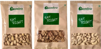 Hambre Dry Fruit Combo, Walnut+Cashewnut+Pistachios, 750g (250gx3), Pack of 3, Walnuts, Cashews, Pistachios(750 g, Pouch)
Hambre Dry Fruit Combo, Walnut+Cashewnut+Pistachios, 750g (250gx3), Pack of 3, Walnuts, Cashews, Pistachios(750 g, Pouch)