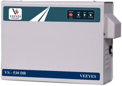 VEEYES VS 530DB Voltage Stabilizer for Air conditioners upto 2 TN (Working Range : 150V - 270V)(Off White)
VEEYES VS 530DB Voltage Stabilizer for Air conditioners upto 2 TN (Working Range : 150V - 270V)(Off White)