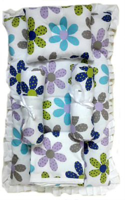 Krivi kids Cotton Bedding Set(White)