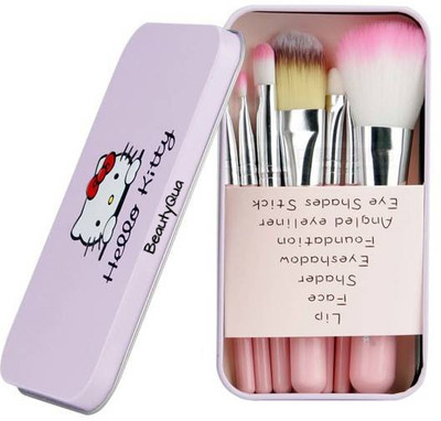 BeautyQua Hello Kitty Complete Makeup Mini Brush Kit With A Storage Box - Set Of 7 Pcs(Pack of 7)
BeautyQua Hello Kitty Complete Makeup Mini Brush Kit With A Storage Box - Set Of 7 Pcs(Pack of 7)