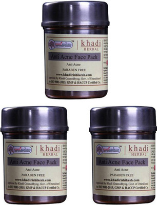 Khadi Rishikesh Herbal Anti Acne Face Pack( Pack Of 3 )(50 g)