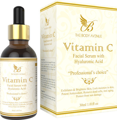 The Body Avenue Vitamin C Skin Brightening, Anti Aging, Spotless Skin,Sun Protection, Under Eye Circles, Facial Serum with Vitamin E and Hyaluronic Acid(30 ml)
The Body Avenue Vitamin C Skin Brightening, Anti Aging, Spotless Skin,Sun Protection, Under Eye Circles, Facial Serum with Vitamin E and Hyaluronic Acid(30 ml)