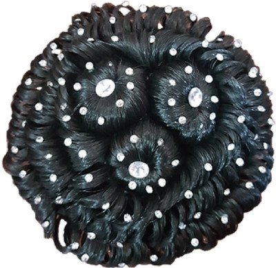 Gayatri Juda Desiner Hair Juda Bun (Black) Bun, Hair Accessory Set(Black)