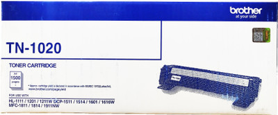 Brother TN-1020 TONER CARTRIDGE Single Color Ink Toner(Black)