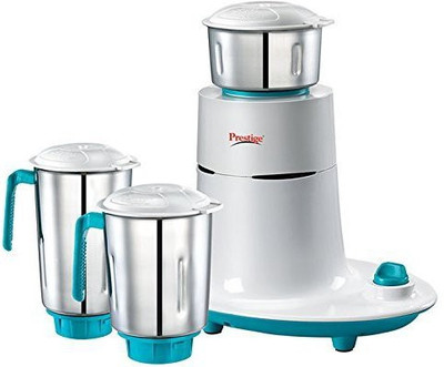 Prestige Mist750 750 Juicer Mixer Grinder(White, Blue, 3 Jars), Blue;white