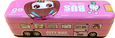 Contrive bus pencil box Bus multilayered Pencil Box Art Metal Pencil Box(Set of 1, Pink)
Contrive bus pencil box Bus multilayered Pencil Box Art Metal Pencil Box(Set of 1, Pink)