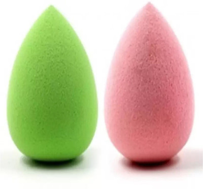 Wingage Beauty blender Sponge (LIGHT GREEN AND BABY PINK ) set of 2
