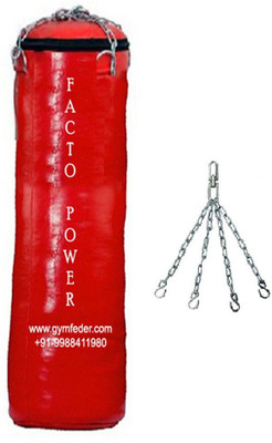 FACTO POWER 3.5 FEET LONG , SRF - HEAVY MATERIAL , UNFILLED WITH CHAIN Hanging Bag(3.5, 1 kg)
FACTO POWER 3.5 FEET LONG , SRF - HEAVY MATERIAL , UNFILLED WITH CHAIN Hanging Bag(3.5, 1 kg)