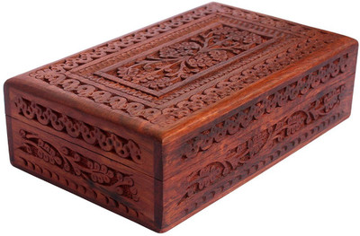sri balajee Handmade Wooden Jewellery Box for Women Wood Jewel Organizer Hand Carved with Intricate Carvings Gift Items - 8 inches vanity box Vanity Box(Brown)
sri balajee Handmade Wooden Jewellery Box for Women Wood Jewel Organizer Hand Carved with Intricate Carvings Gift Items - 8 inches vanity box Vanity Box(Brown)