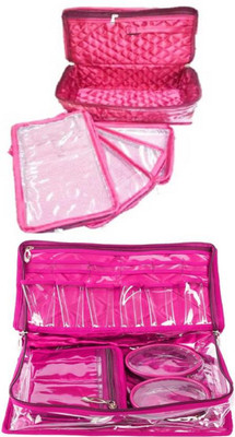Shivanshshine Pack Of 2 Pc Satin Pouch Necklace Jewellery Makeup Storage Vanity Box Vanity Box(Pink)
Shivanshshine Pack Of 2 Pc Satin Pouch Necklace Jewellery Makeup Storage Vanity Box Vanity Box(Pink)