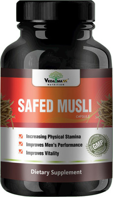 VEDA MAXX 100% Natural & Organic Safed Musli Capsules Supplement (500mg Pack of 1)(500 mg)
VEDA MAXX 100% Natural & Organic Safed Musli Capsules Supplement (500mg Pack of 1)(500 mg)
