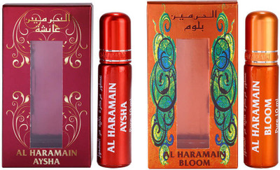 Al Haramain Aysha & Bloom Fragrance Roll On Attar Combo Pack of 2 x 10 ml Floral Attar(Floral)