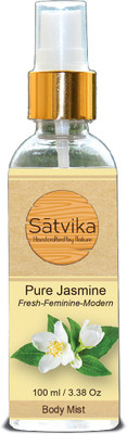 SATVIKA Pure Jasmine Body Mist Body Mist - For Men & Women(100 ml)