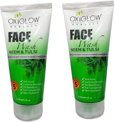 Oxyglow Neem & Tulsi Face Wash (Pack of 2) Face Wash(100 ml)
