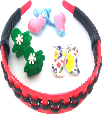 FASHIONABLE PARTY WEAR HAIR BAND COMBO OF SMALL HAIR CLUTCHER WITH STONE,PRINTED TIC TAC CLIP AND RUBBER BAND Hair Accessory Set(Multicolor)
FASHIONABLE PARTY WEAR HAIR BAND COMBO OF SMALL HAIR CLUTCHER WITH STONE,PRINTED TIC TAC CLIP AND RUBBER BAND Hair Accessory Set(Multicolor)