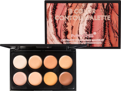 Mars 8 Color Matte Finish Waterproof Palette Highlighter(Beige)