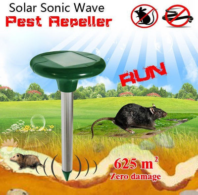 ASR 4 pcs Garden Solar Power Wave Mouse Snake Repeller