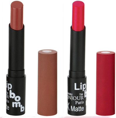 Bonjour Paris Indian Lip Color Sensation Ultimate Soft Matte Lipsticks A38(Chocolate, Pink)
Bonjour Paris Indian Lip Color Sensation Ultimate Soft Matte Lipsticks A38(Chocolate, Pink)