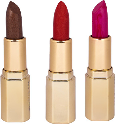 SKIN ABSOLUTE Gold Series 3 Multi Lip Color Combo Lispstick Pack CG3L2P(Sugar Plum, Persian Red, Shiny Bronze)
SKIN ABSOLUTE Gold Series 3 Multi Lip Color Combo Lispstick Pack CG3L2P(Sugar Plum, Persian Red, Shiny Bronze)